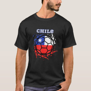 T-shirt Chili Soccer Drapeau Chilien Football Fan Jersey