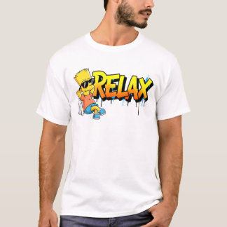 T-shirt Chill Bart Relax Graffiti Urban Style Graphic Tee