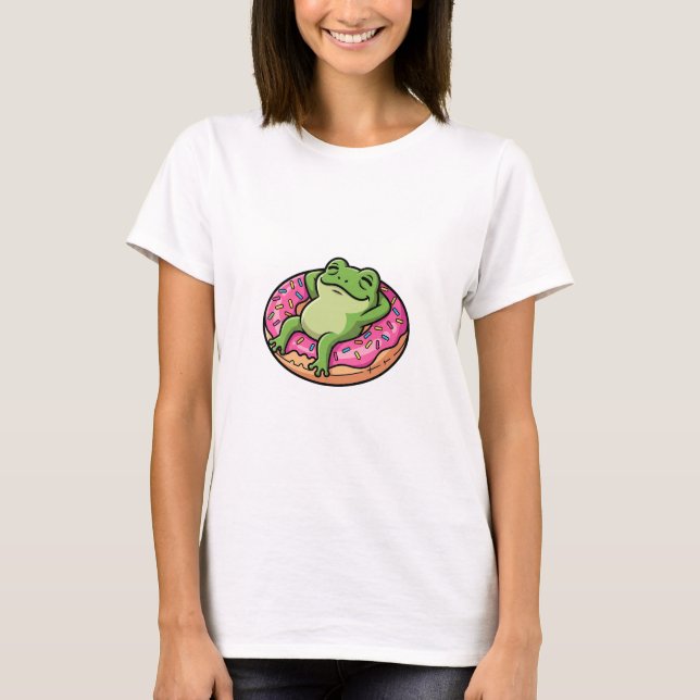 T-shirt Chill Frog Donut (Devant)