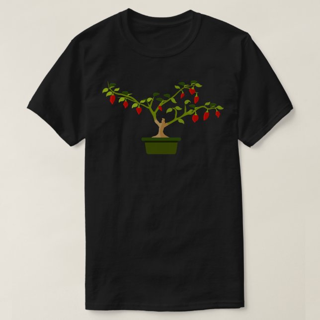 T-shirt Chilli Bonchi dans un pot vert (Design devant)