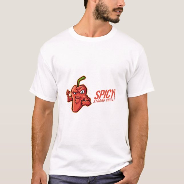 T-shirt Chilli fort épicé (Devant)