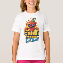 “Chilli With It” Tee – Cool & Spicy Cartoon Pepper