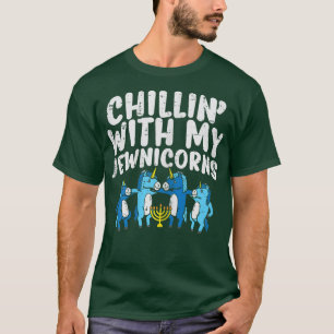 T-shirt Chillin avec mes bijoux mignons Hanoukka Chanukah