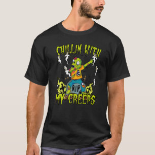 T-shirt Chillin avec mes crèmes Zombie Dab Frère Soeur C
