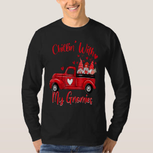 T-shirt Chillin Avec Mes Gnomies Présentes Pour Les Femmes