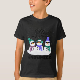 T-shirt Chillin avec mes neiges Drôle Pyjamas de Noël X