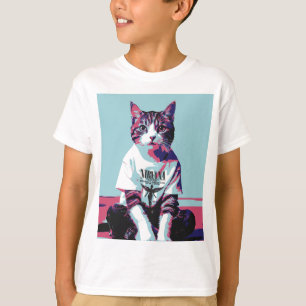 T-shirt Chillin de chat mignon'