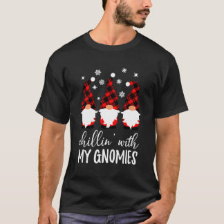 T-shirt Chillin' with My Gnomies Nordic Gnome Christmas Pa