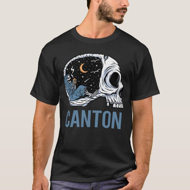 T-shirt Chilling Skeleton - Canton (Devant)