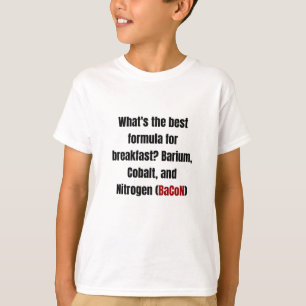 T-shirt Chimie Bacon Pun Papa Plaisanterie Science Drôle