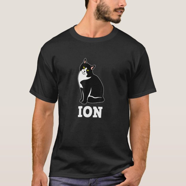T-shirt Chimie Cat Ion Science Enseignant Graphisme (Devant)