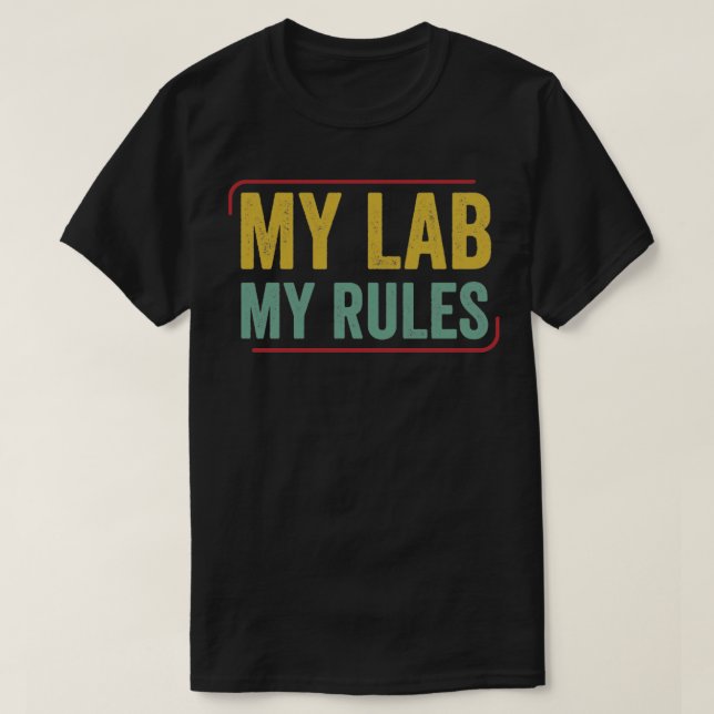 T-shirt Chimie Chimiste Funny Laboratoire Ner (Design devant)