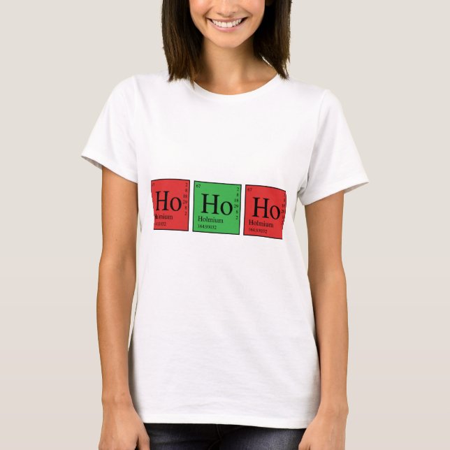 T-shirt Chimie de Noël (Devant)