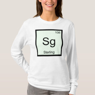 T-shirt Chimie de nom de stérile, élément Tableau péri