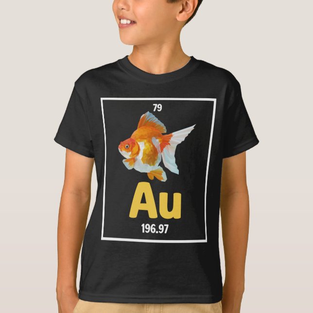 T-shirt Chimie de poisson d'or Pun Aquarium Pêcheur (Devant)