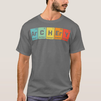 T-shirt Chimie De Tir À L'Arc Périodique Des Éléments Homm