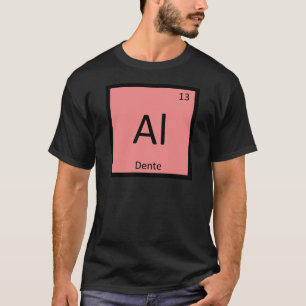T-shirt Chimie des pâtes Al Dente Symbole du tableau pério
