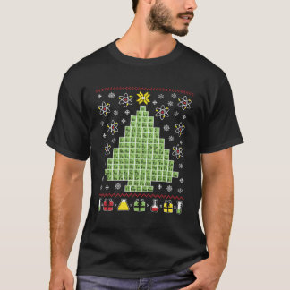 T-shirt Chimie Douleur moche Xmas Tableau Périodique Scien