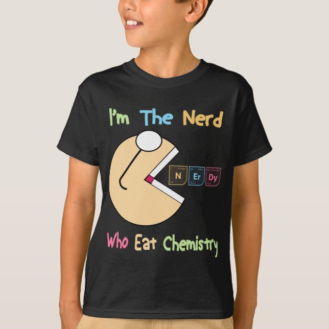 T-shirt Chimie Drôle Tableau Périodique De L'Élément Nerdy (Devant)