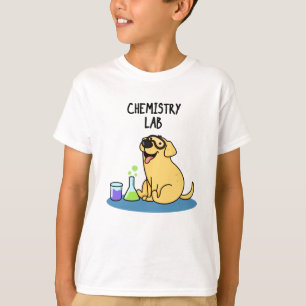 T-shirt Chimie Lab Funny Labrador Chien Pun