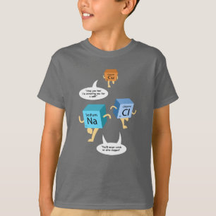 T-shirt Chimie Tableau périodique Éléments science Gag