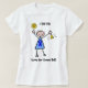 T-shirt Chimio Bell - femme de cancer du colon (Design devant)