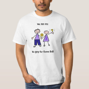 T-shirt Chimio Bell - femme violette de lymphome de ruban