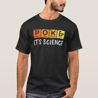T-shirt Chimiste Chimie Poker Science Tableau périodique