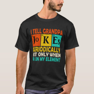 T-shirt Chimiste Chimiste Vintage Je Raconte À Grand-Père