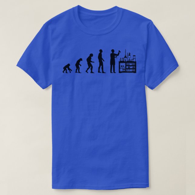 T-shirt Chimiste Evolution Science Étudiant en chimie (Design devant)