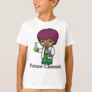 T-shirt Chimiste / Scientifique Flacon garçon et tubes d'e
