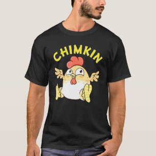 T-shirt Chimkin Gras Derpy Mème de poulet Chicken Farmer