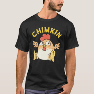 T-shirt Chimkin Gras Derpy Mème de poulet Chicken Farmer