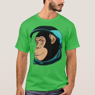 T-shirt Chimpanzé astronaute