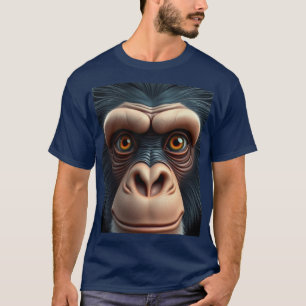 T-shirt Chimpanzé drôle mignon fou 