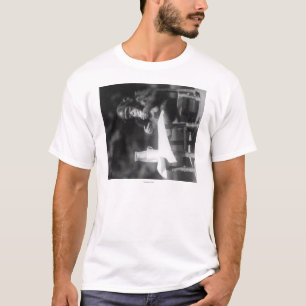 T-shirt Chimpanzé posé au Tableau au zoo national