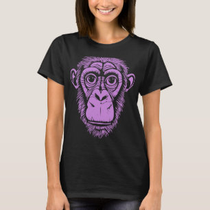 T-shirt Chimpanzé pourpre Ape Pas Singe Mignonne Chimp