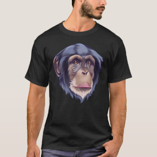 T-shirt Chimpanzé singe visage primate singe instructeur A