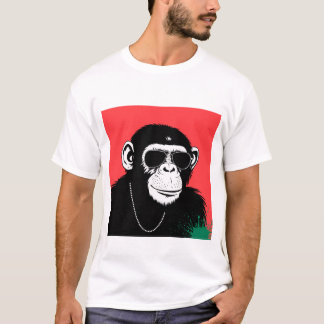 T-shirt Chimpanzé stylisé