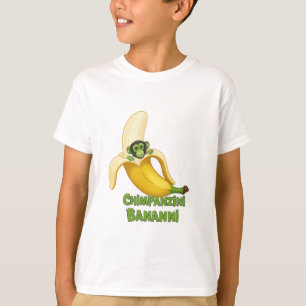 T-shirt Chimpanzini Bananini   Funny Cerveau Itali