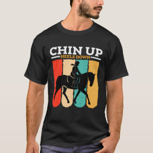 T-shirt Chin Up Talons Bas Cheval Gallop Vintage Pour Homm