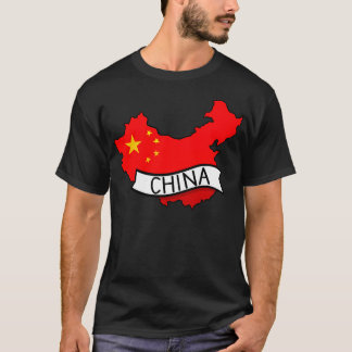 T-shirt China Flag Map