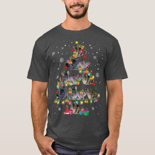 T-shirt Chinchilla Arbre de Noël Drôle Rodents Rongeurs
