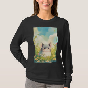 T-shirt Chinchilla blotti dans l'étreinte de la nature