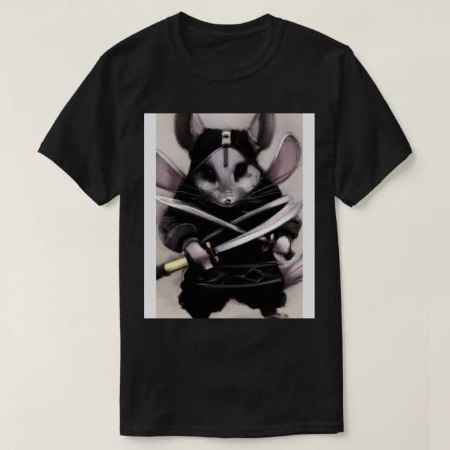T-shirt Chinchilla en costume de ninja (Design devant)