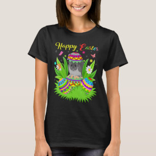 T-shirt Chinchilla Floral Oeuf de Pâques Funny Chinchilla