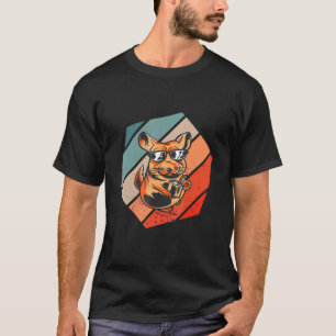 T-shirt Chinchilla Hexagon Rodent Retro Vintage Pet