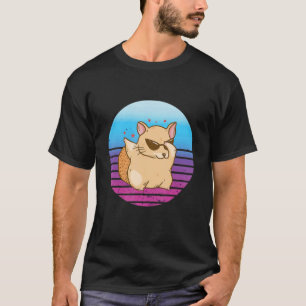 T-shirt Chinchilla Sunglass Retro Vintage Chinchilla Pet O