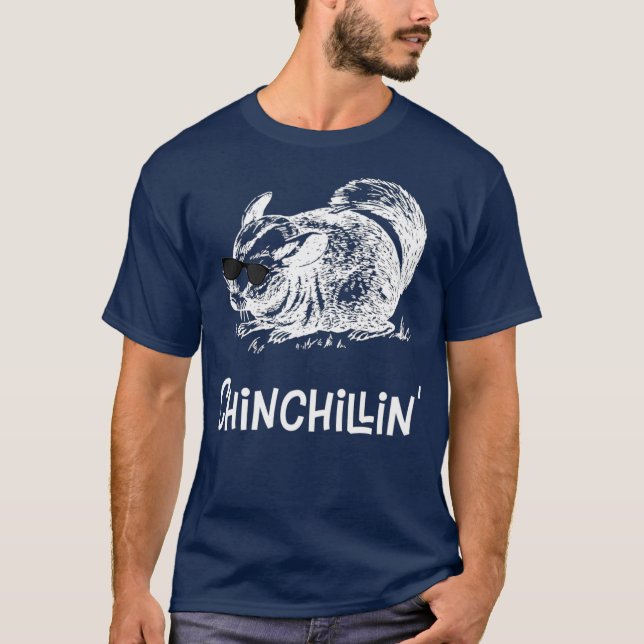 T-shirt Chinchillin Funny Chinchilla (Devant)