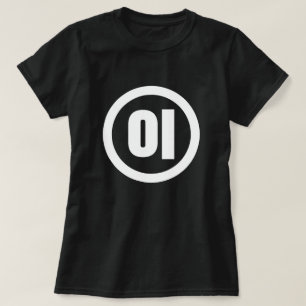 T-shirt Chine coréenne Numéro 2 Deux 이